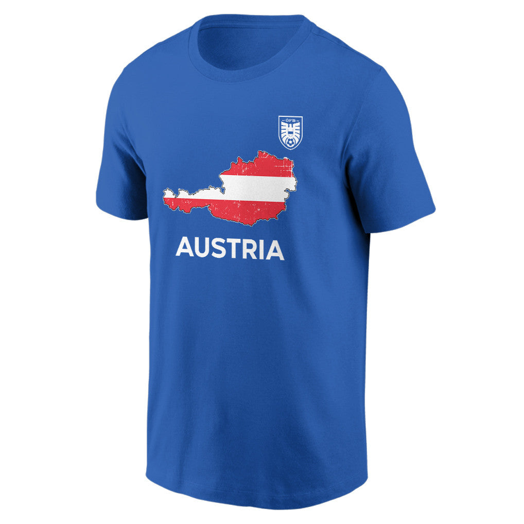 Austria Soccer Pride World Cup 2026 T-shirt - Distressed Map Graphic
