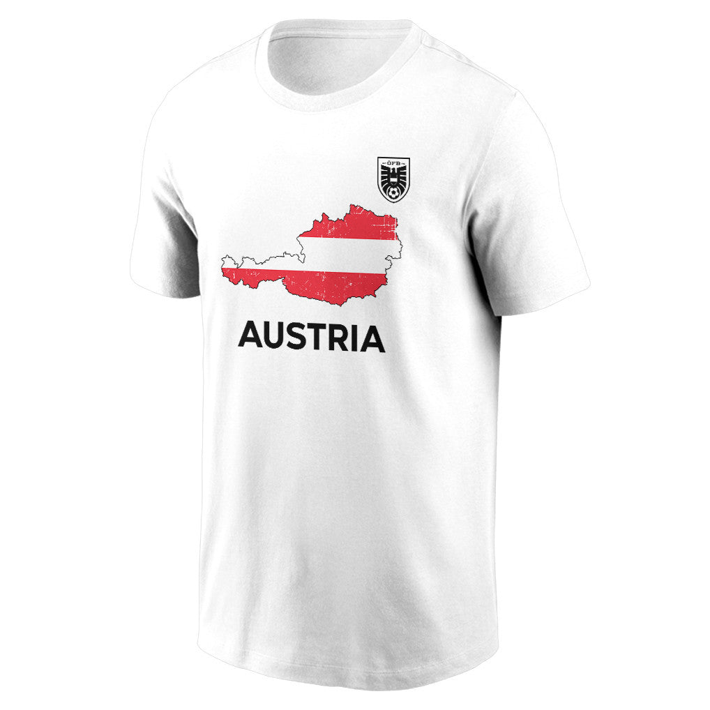 Austria Soccer Pride World Cup 2026 T-shirt - Distressed Map Graphic