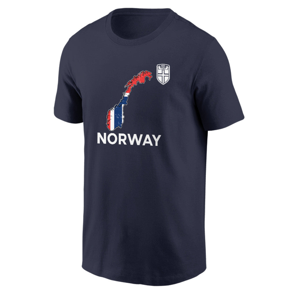 Norway Soccer Pride World Cup 2026 T-shirt - Distressed Map Graphic