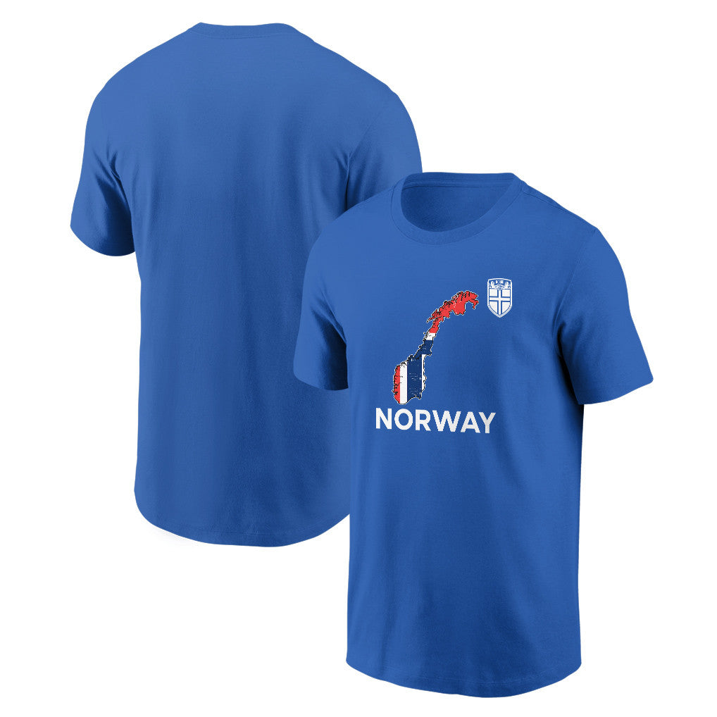 Norway Soccer Pride World Cup 2026 T-shirt - Distressed Map Graphic