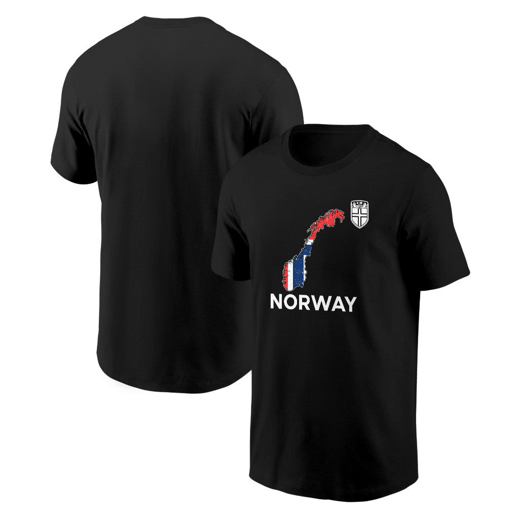 Norway Soccer Pride World Cup 2026 T-shirt - Distressed Map Graphic