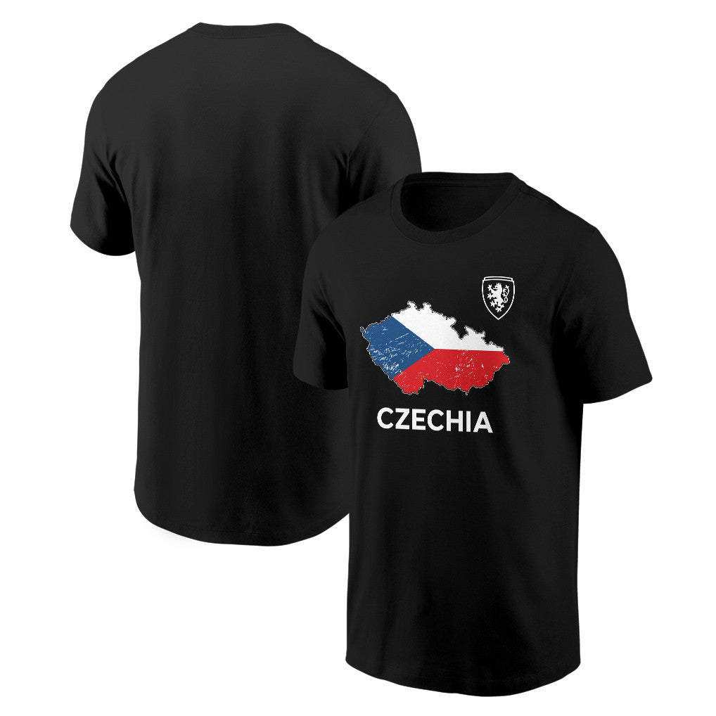 Czechia Soccer Pride World Cup 2026 T-shirt - Distressed Map Graphic