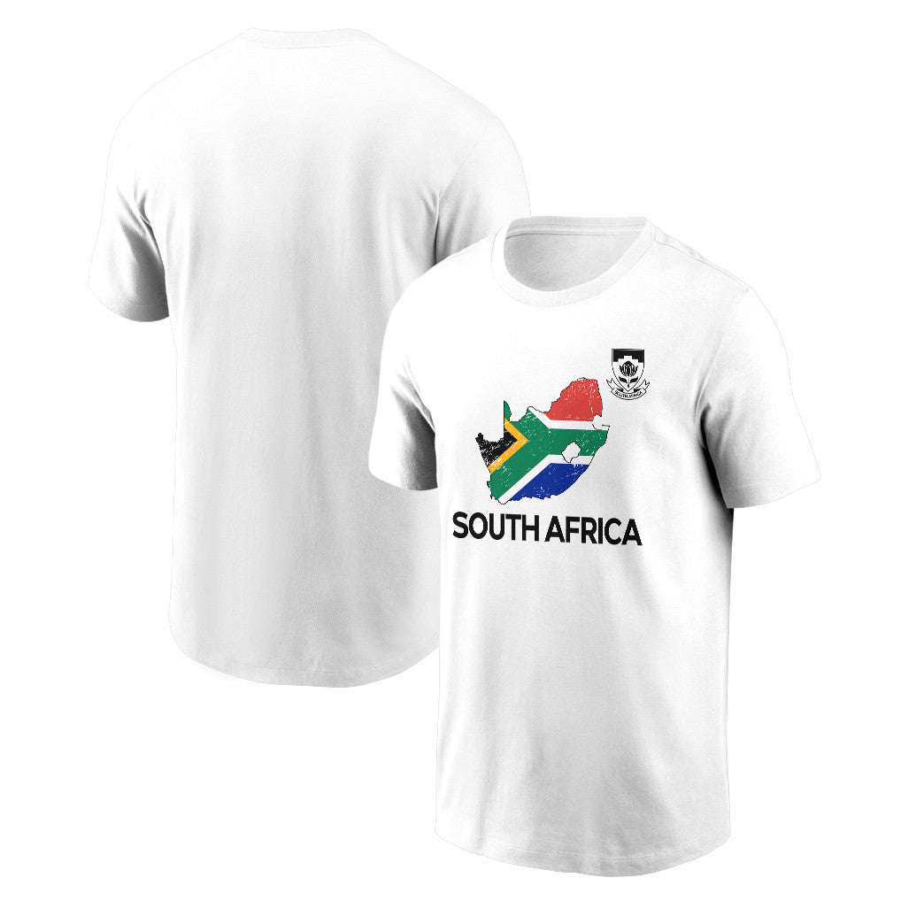 South Africa Soccer Pride World Cup 2026 T-shirt - Distressed Map Graphic