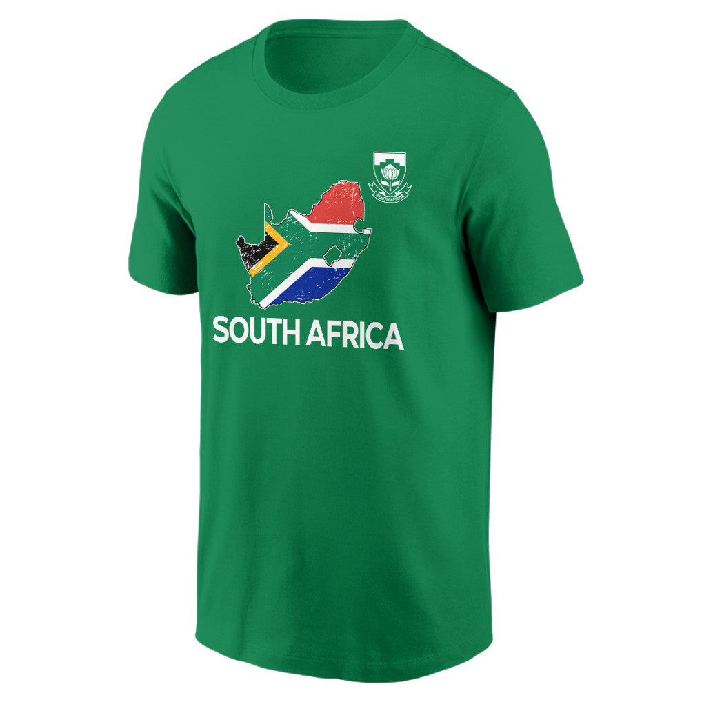South Africa Soccer Pride World Cup 2026 T-shirt - Distressed Map Graphic
