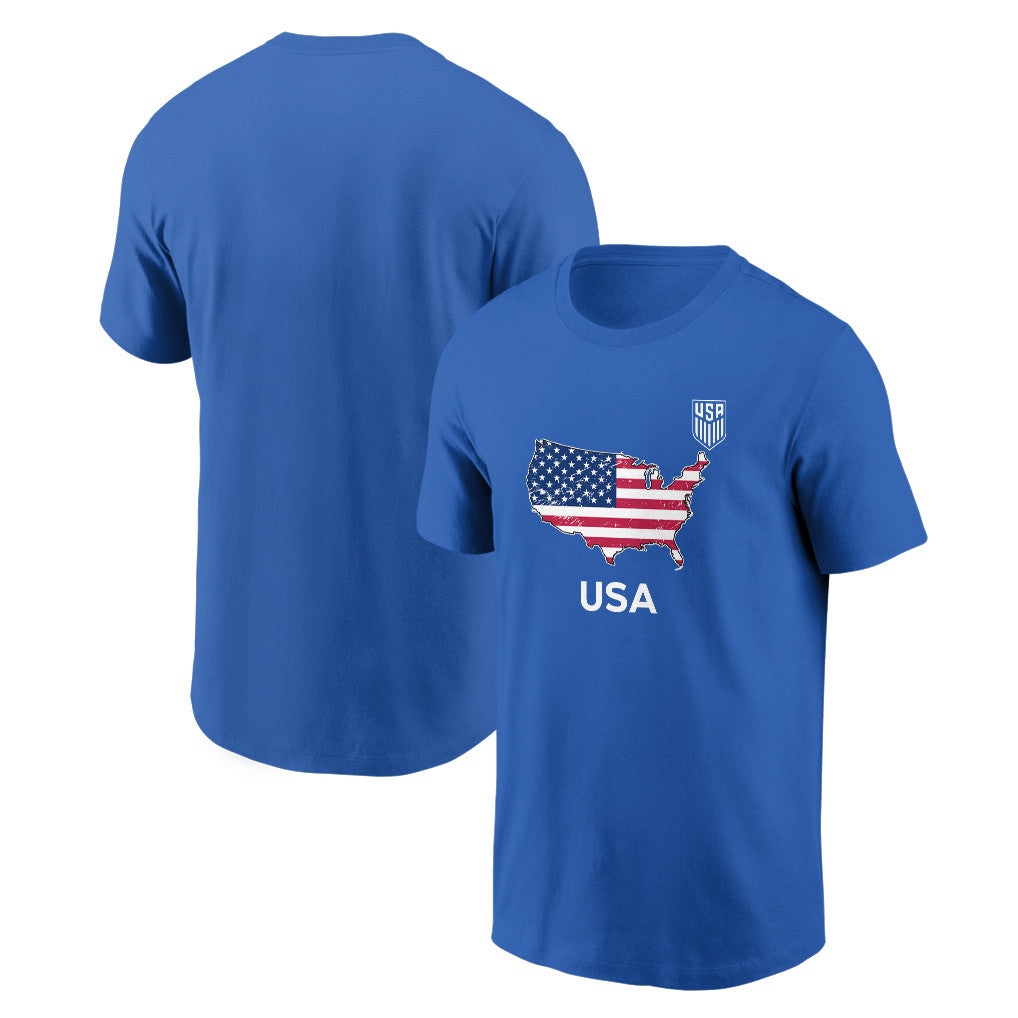 USA Soccer Pride World Cup 2026 T-shirt - Distressed Map Graphic