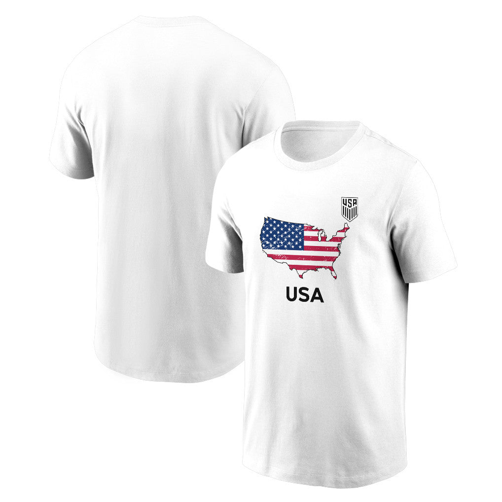 USA Soccer Pride World Cup 2026 T-shirt - Distressed Map Graphic
