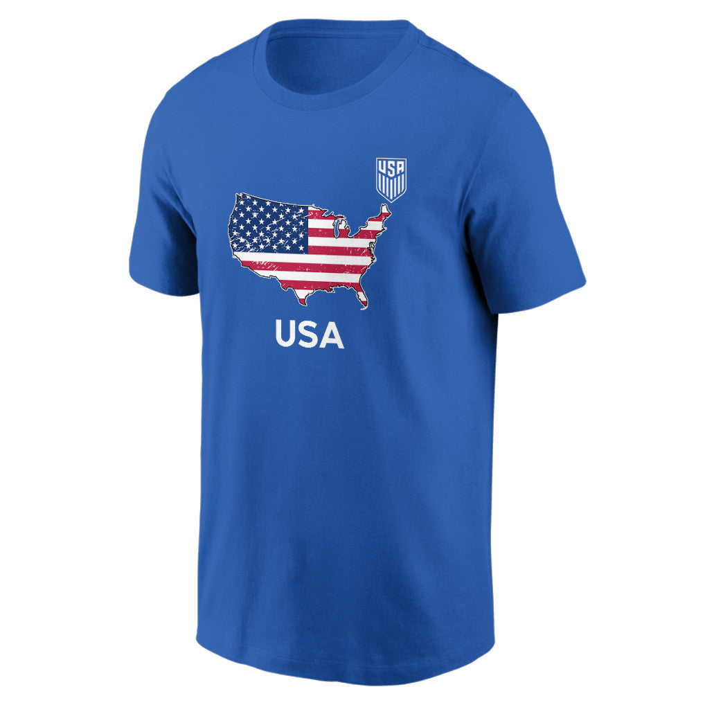 USA Soccer Pride World Cup 2026 T-shirt - Distressed Map Graphic