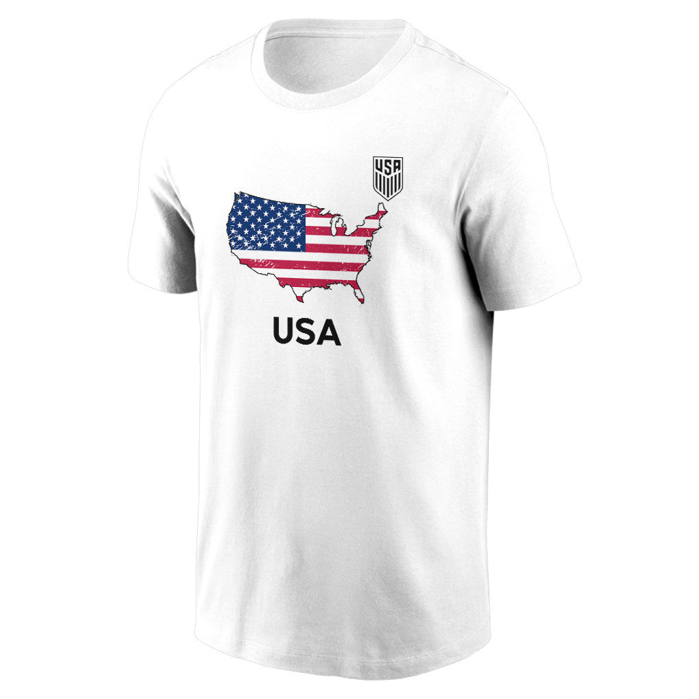 USA Soccer Pride World Cup 2026 T-shirt - Distressed Map Graphic