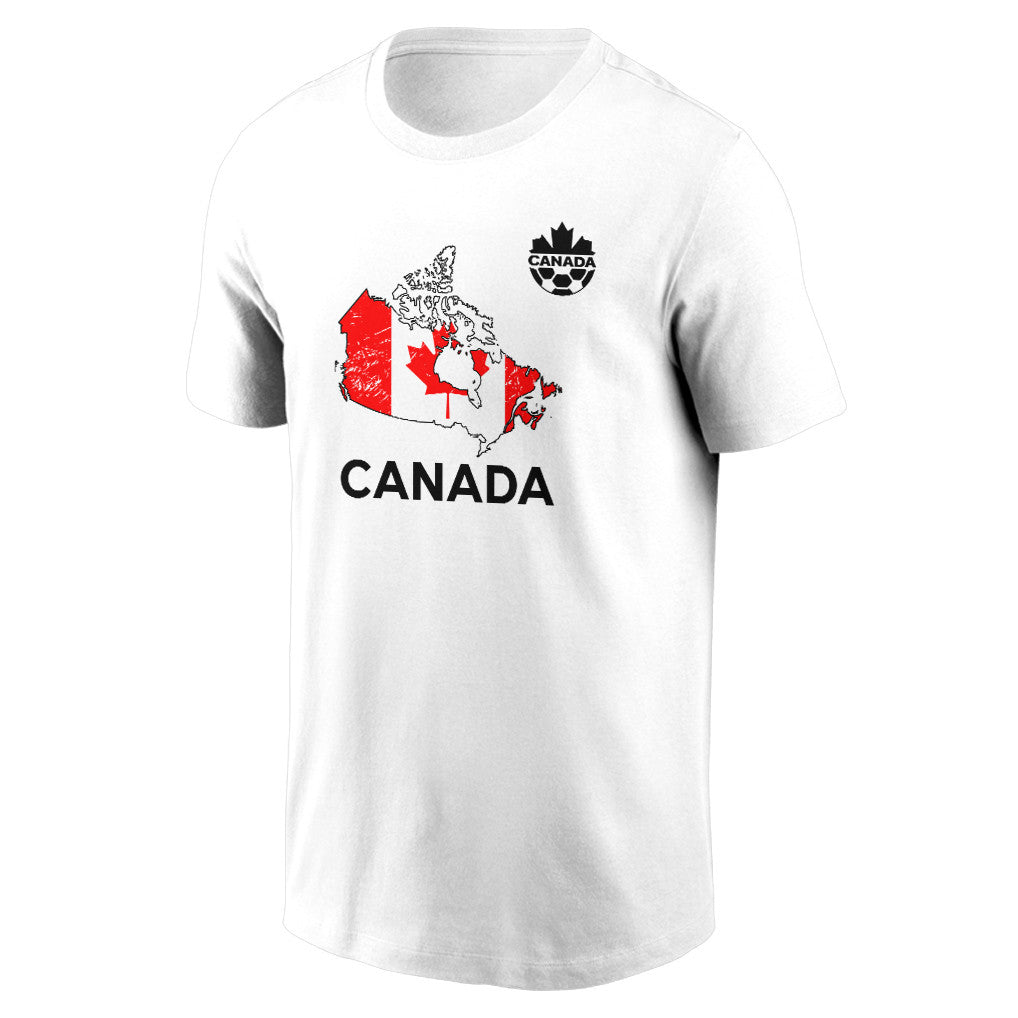 Canada Soccer Pride World Cup 2026 T-shirt - Distressed Map Graphic