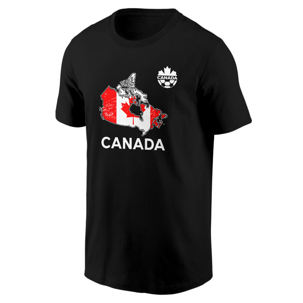 Canada Soccer Pride World Cup 2026 T-shirt - Distressed Map Graphic