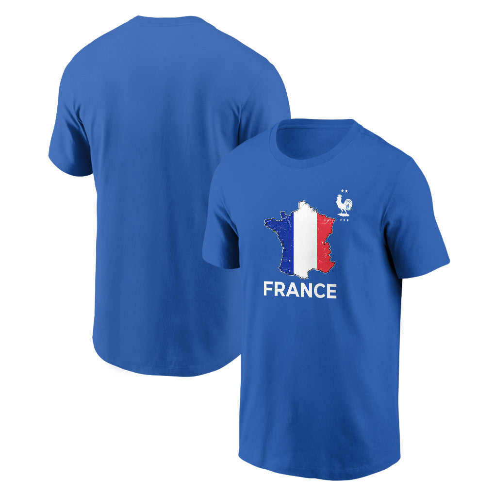 France Soccer Pride World Cup 2026 T-shirt - Distressed Map Graphic