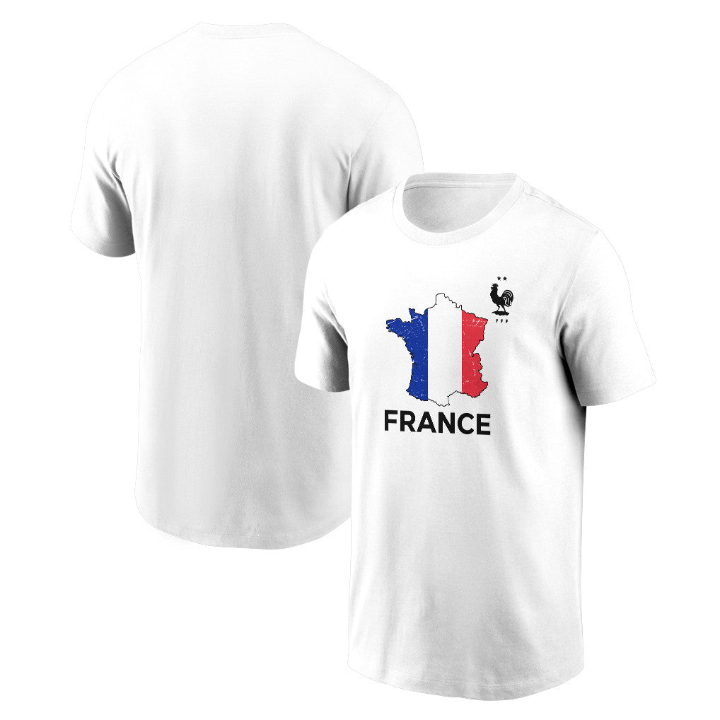 France Soccer Pride World Cup 2026 T-shirt - Distressed Map Graphic