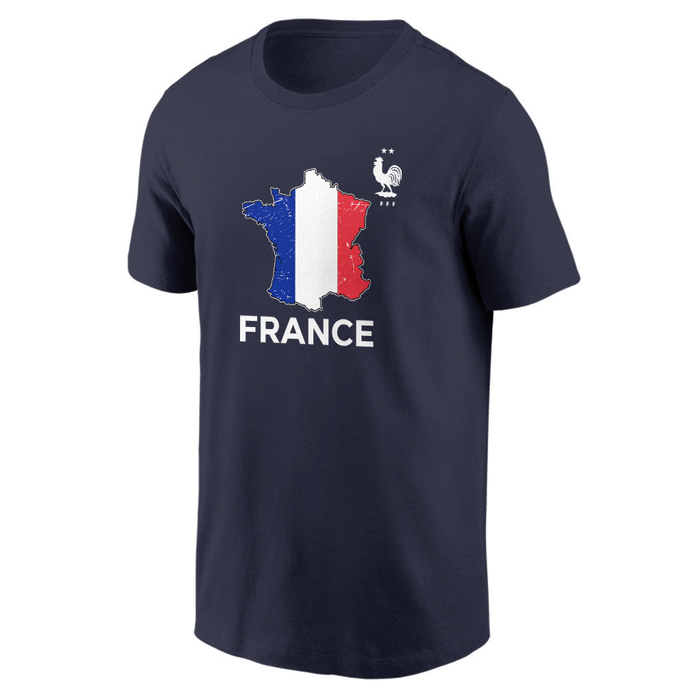 France Soccer Pride World Cup 2026 T-shirt - Distressed Map Graphic