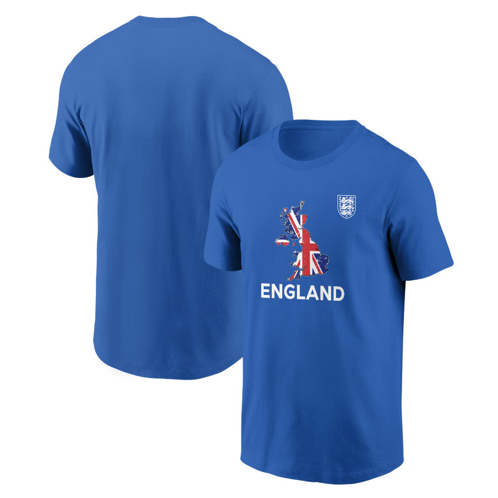 England Soccer Pride World Cup 2026 T-shirt - Distressed Map Graphic