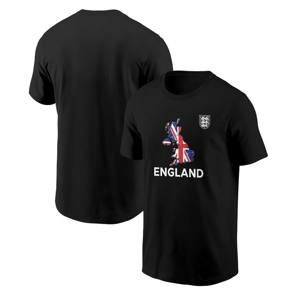 England Soccer Pride World Cup 2026 T-shirt - Distressed Map Graphic