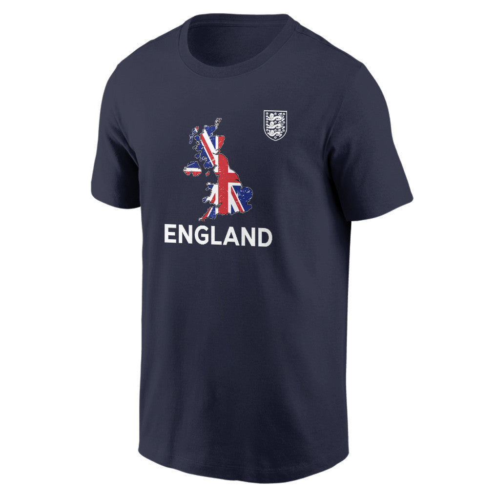 England Soccer Pride World Cup 2026 T-shirt - Distressed Map Graphic