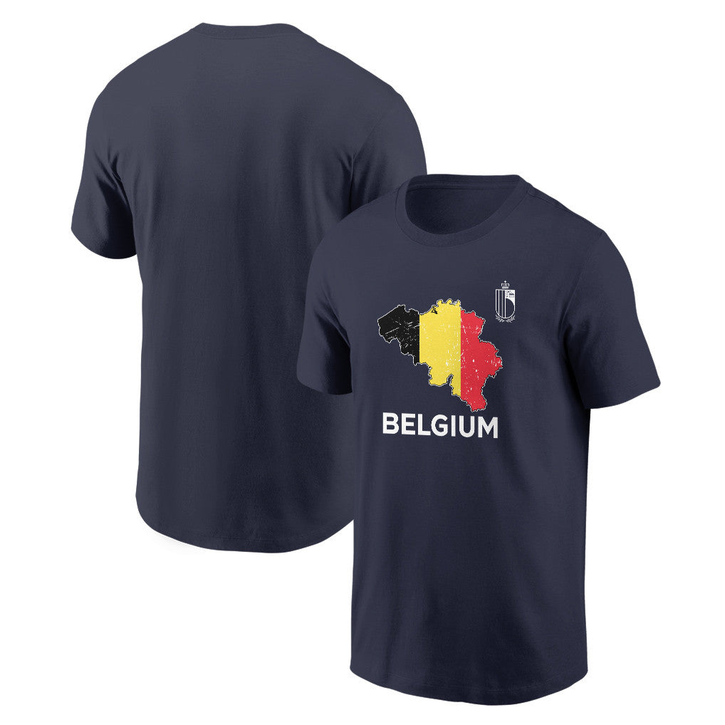 Belgium Soccer Pride World Cup 2026 T-shirt - Distressed Map Graphic