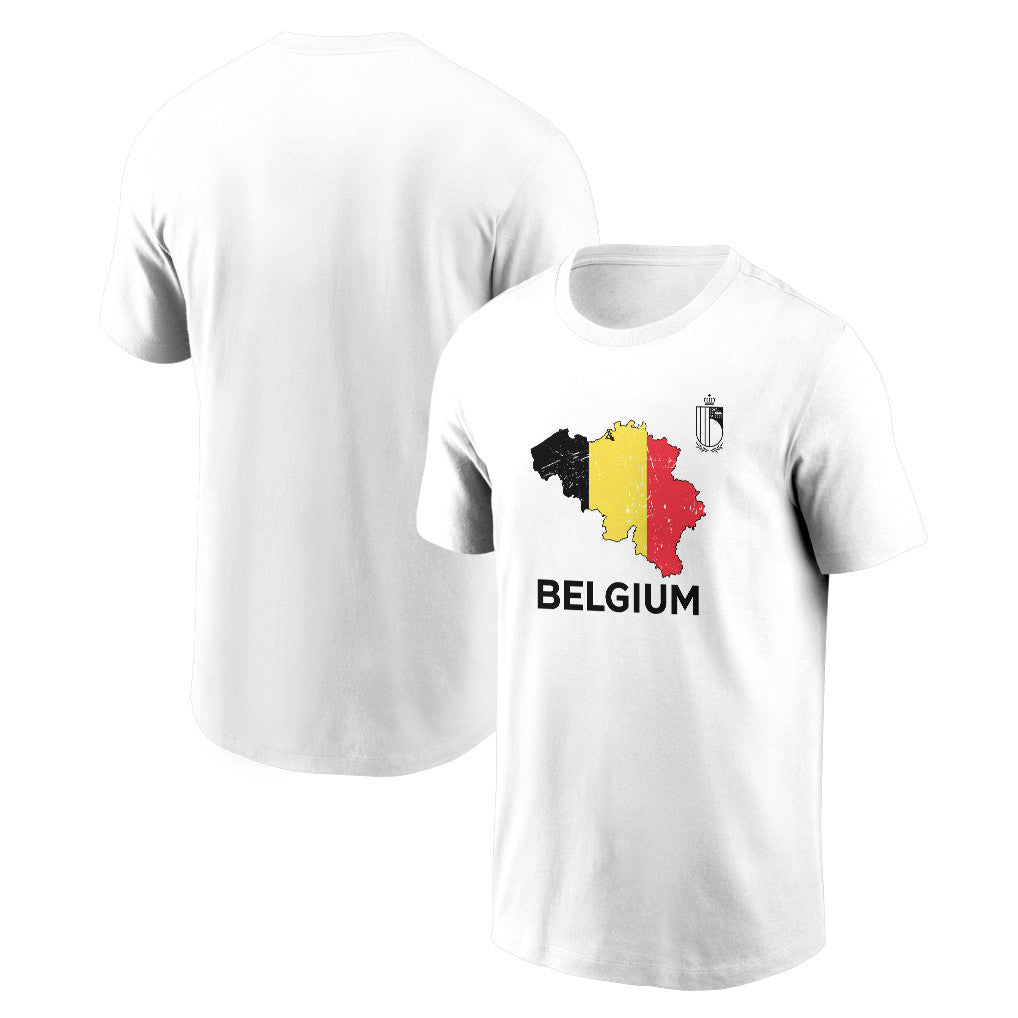 Belgium Soccer Pride World Cup 2026 T-shirt - Distressed Map Graphic