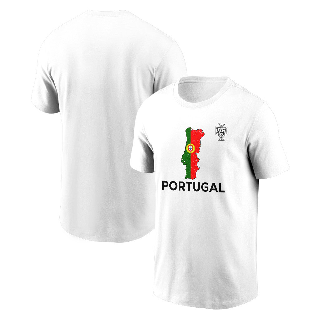 Portugal Soccer Pride World Cup 2026 T-shirt - Distressed Map Graphic