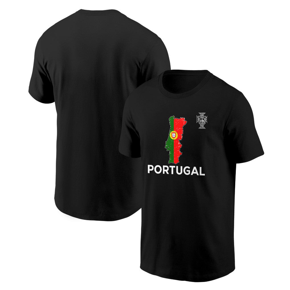 Portugal Soccer Pride World Cup 2026 T-shirt - Distressed Map Graphic