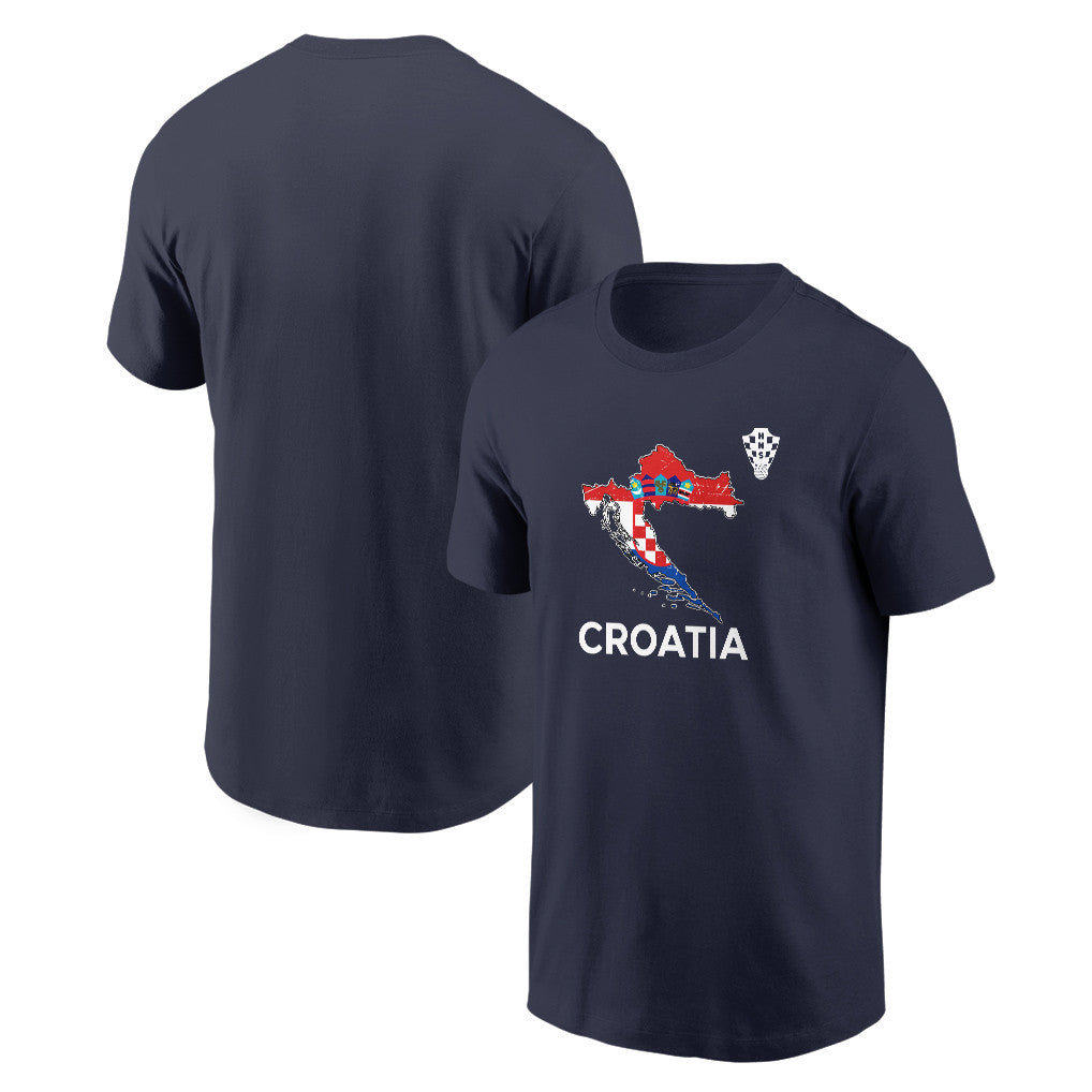 Croatia Soccer Pride World Cup 2026 T-shirt - Distressed Map Graphic