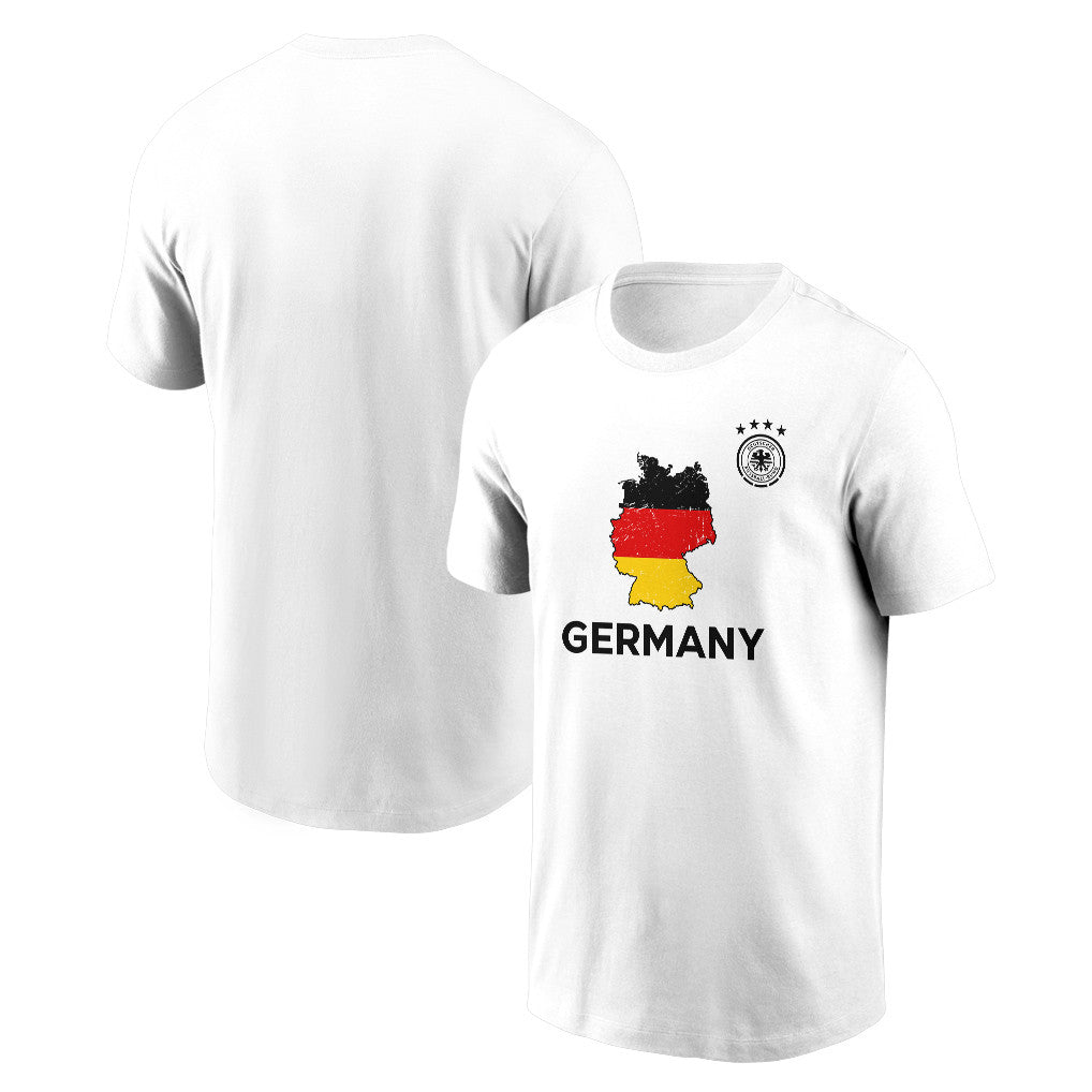 Germany Soccer Pride World Cup 2026 T-shirt - Distressed Map Graphic