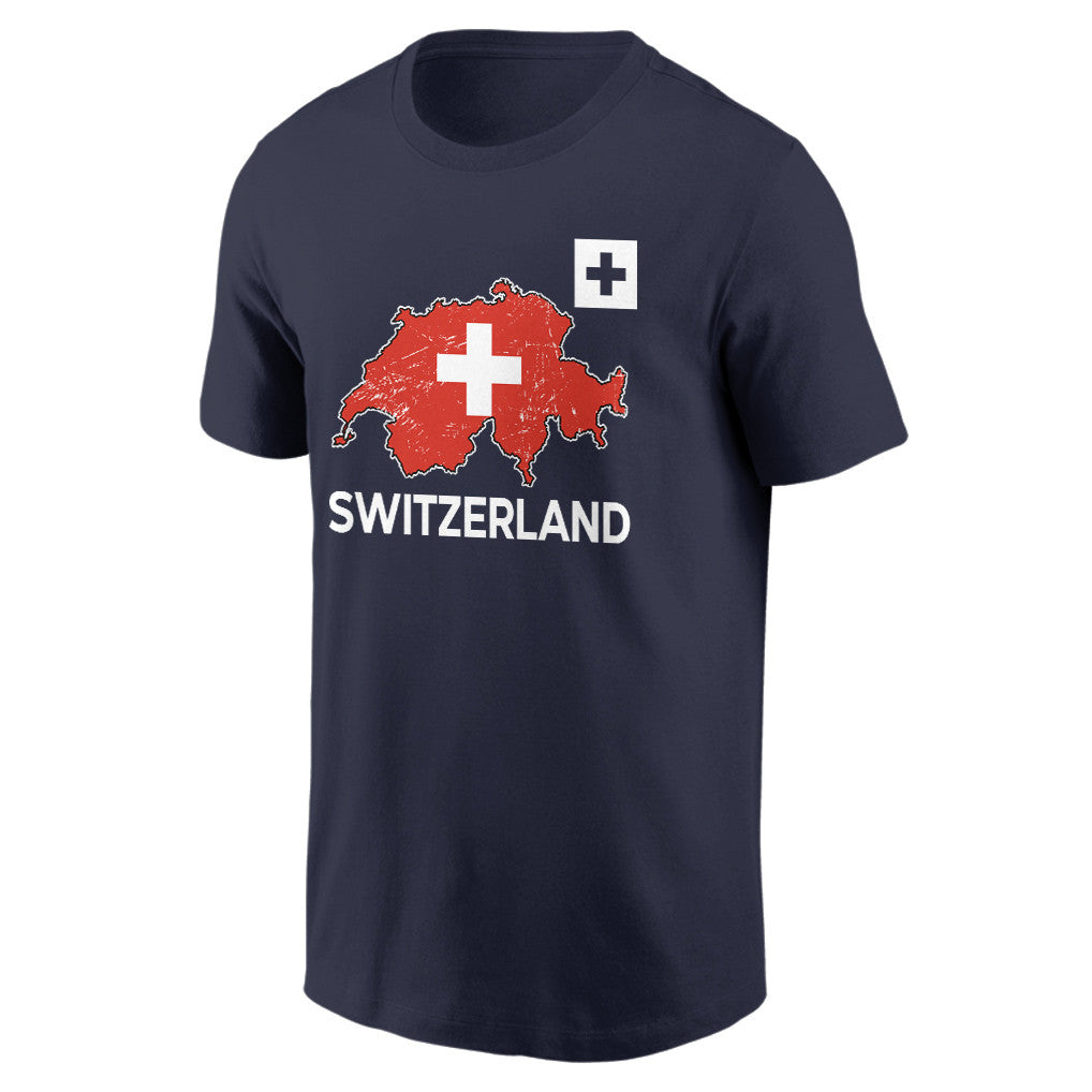 Switzerland Soccer Pride World Cup 2026 T-shirt - Distressed Map Graphic