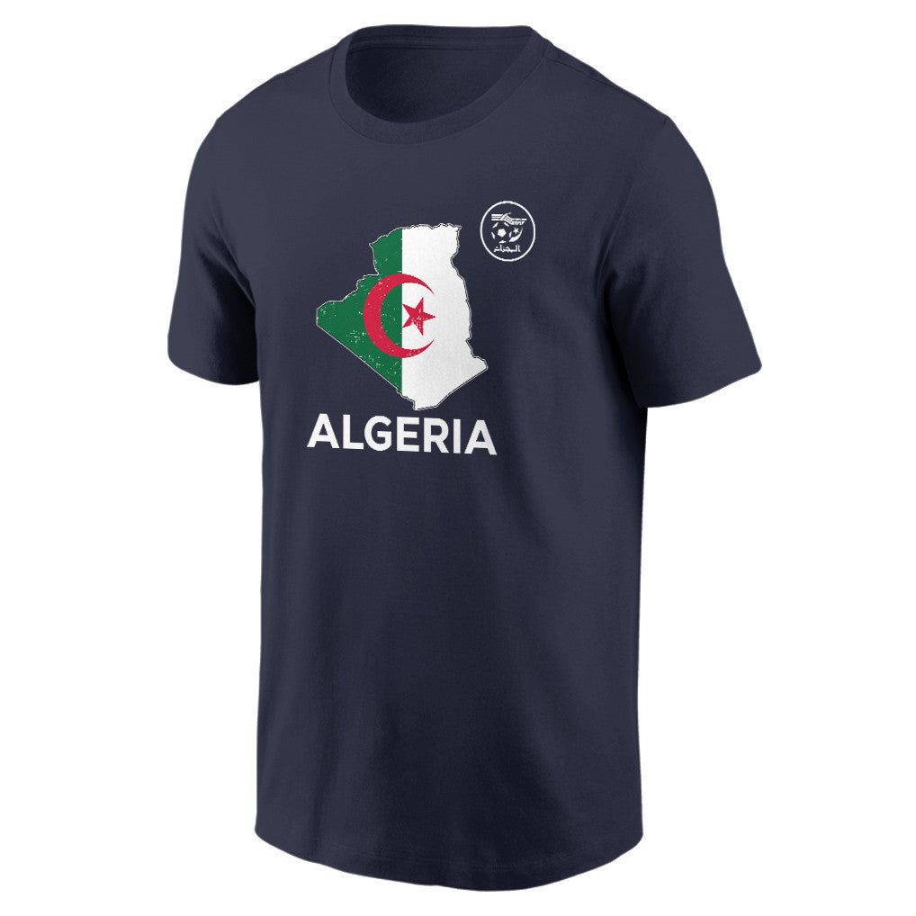 Algeria Soccer Pride World Cup 2026 T-shirt - Distressed Map Graphic