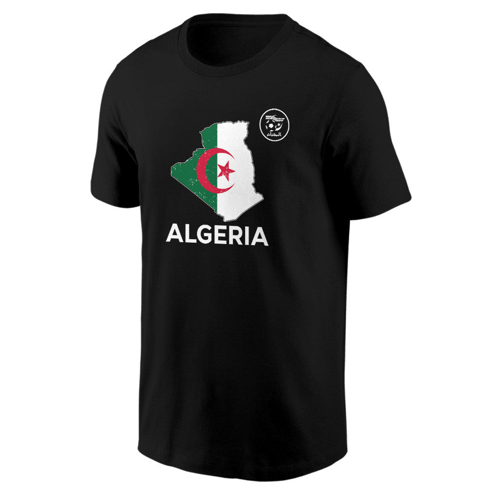 Algeria Soccer Pride World Cup 2026 T-shirt - Distressed Map Graphic
