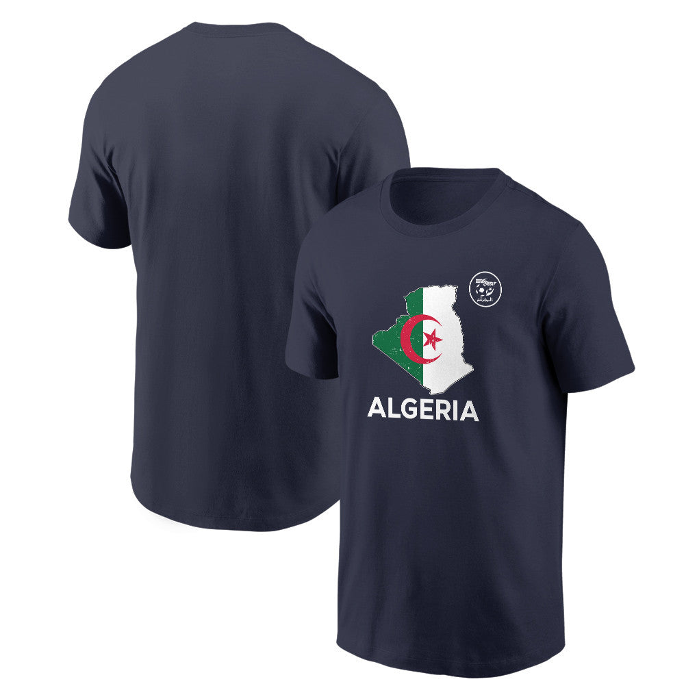 Algeria Soccer Pride World Cup 2026 T-shirt - Distressed Map Graphic