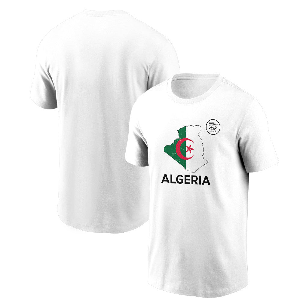 Algeria Soccer Pride World Cup 2026 T-shirt - Distressed Map Graphic