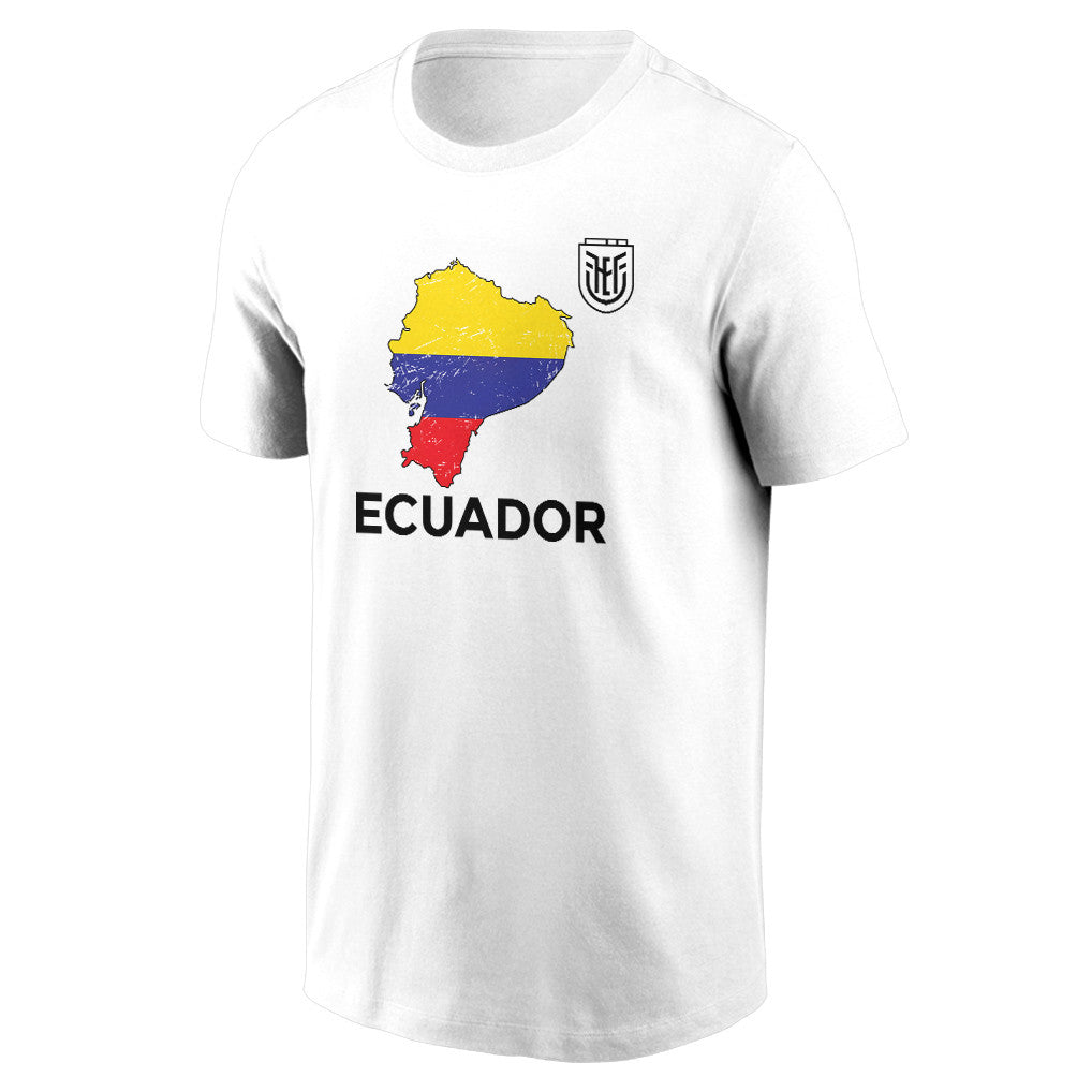 Ecuador Soccer Pride World Cup 2026 T-shirt - Distressed Map Graphic