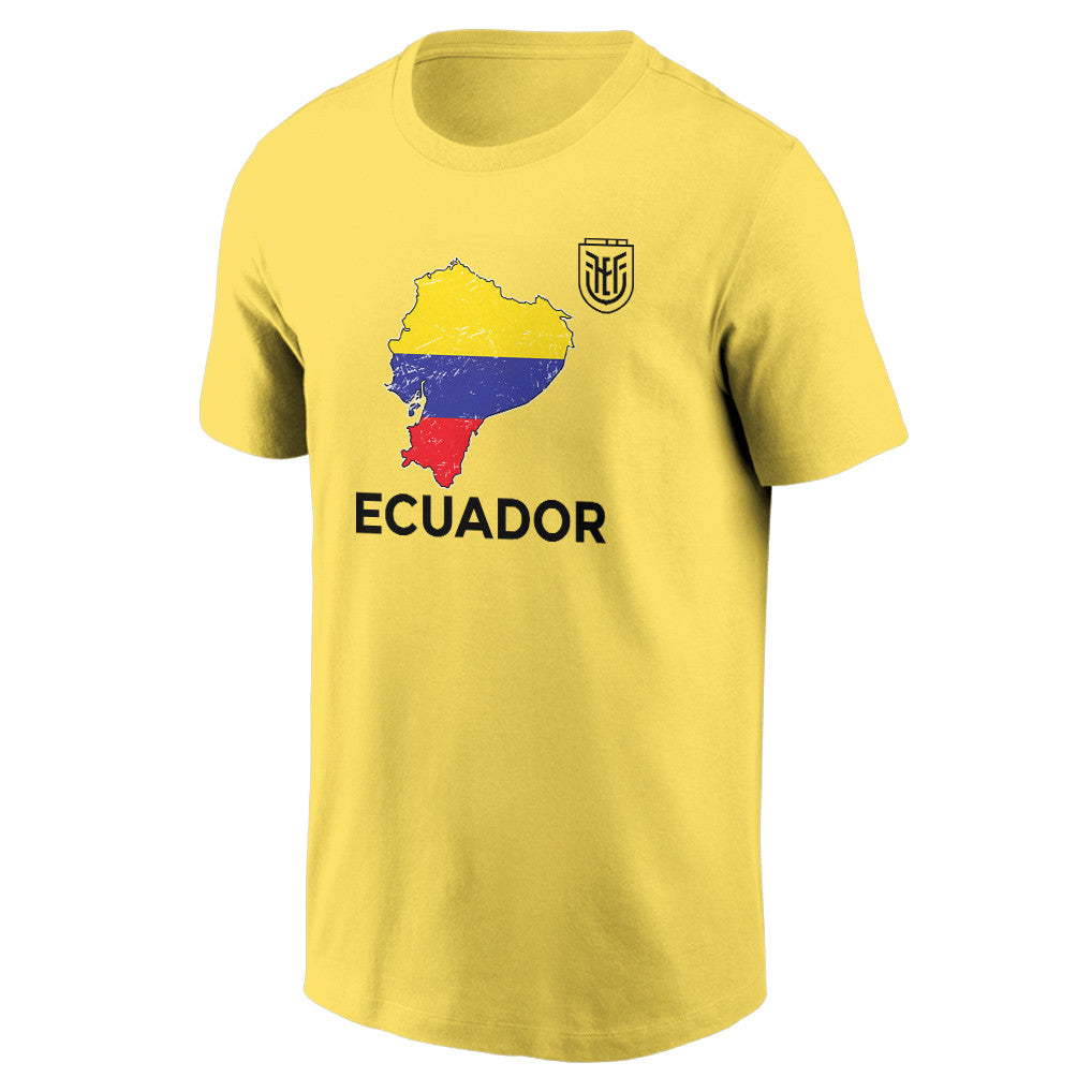 Ecuador Soccer Pride World Cup 2026 T-shirt - Distressed Map Graphic