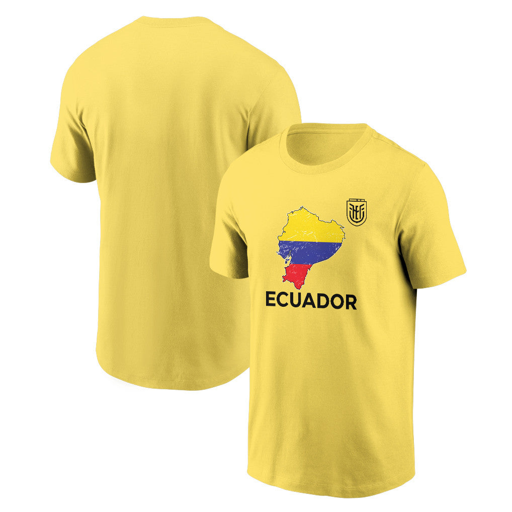 Ecuador Soccer Pride World Cup 2026 T-shirt - Distressed Map Graphic