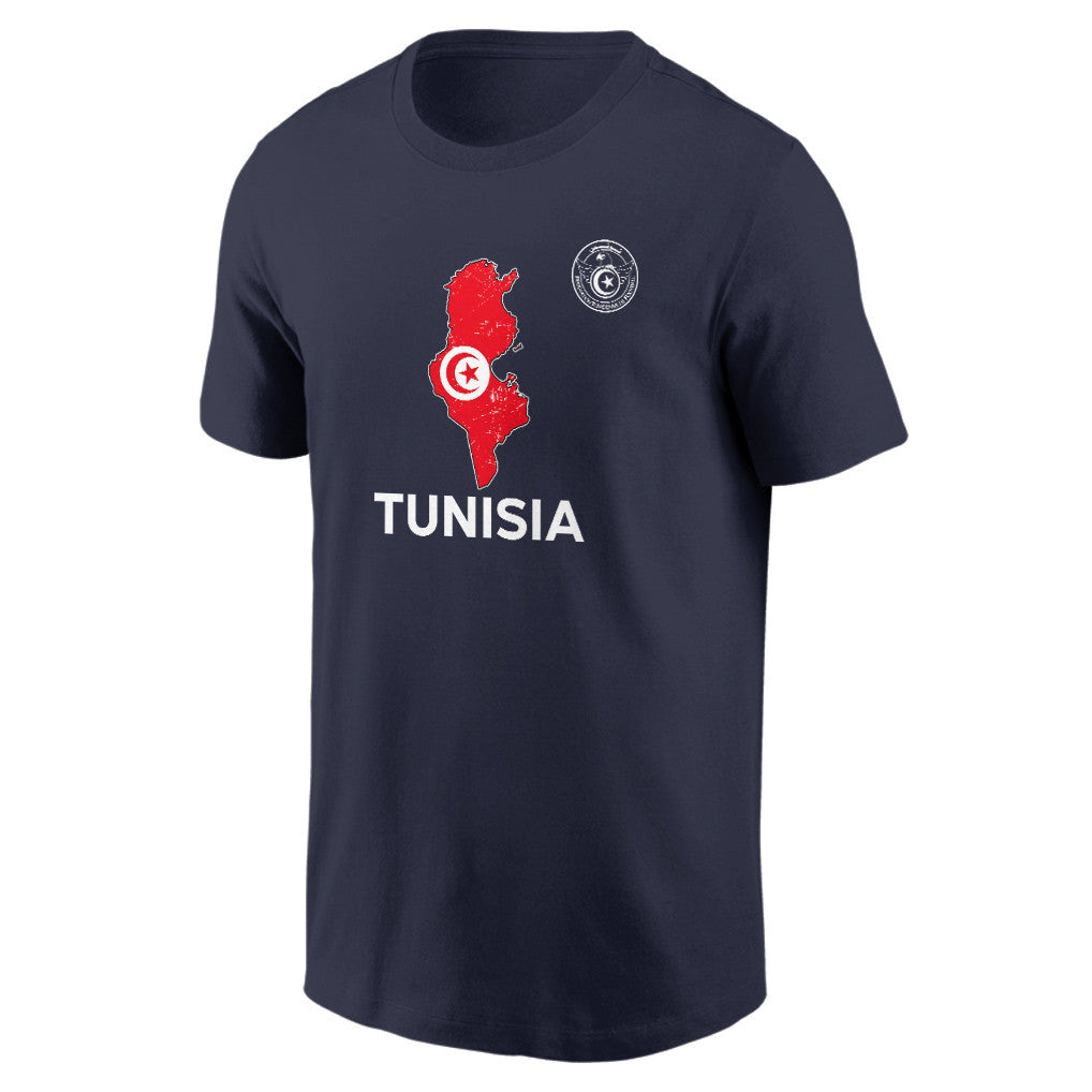 Tunisia Soccer Pride World Cup 2026 T-shirt - Distressed Map Graphic