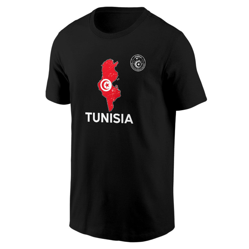 Tunisia Soccer Pride World Cup 2026 T-shirt - Distressed Map Graphic