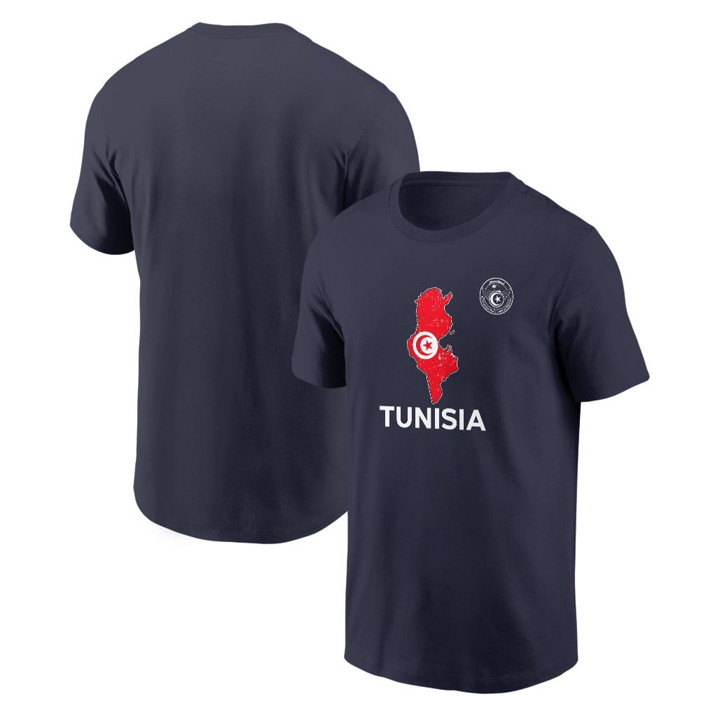 Tunisia Soccer Pride World Cup 2026 T-shirt - Distressed Map Graphic
