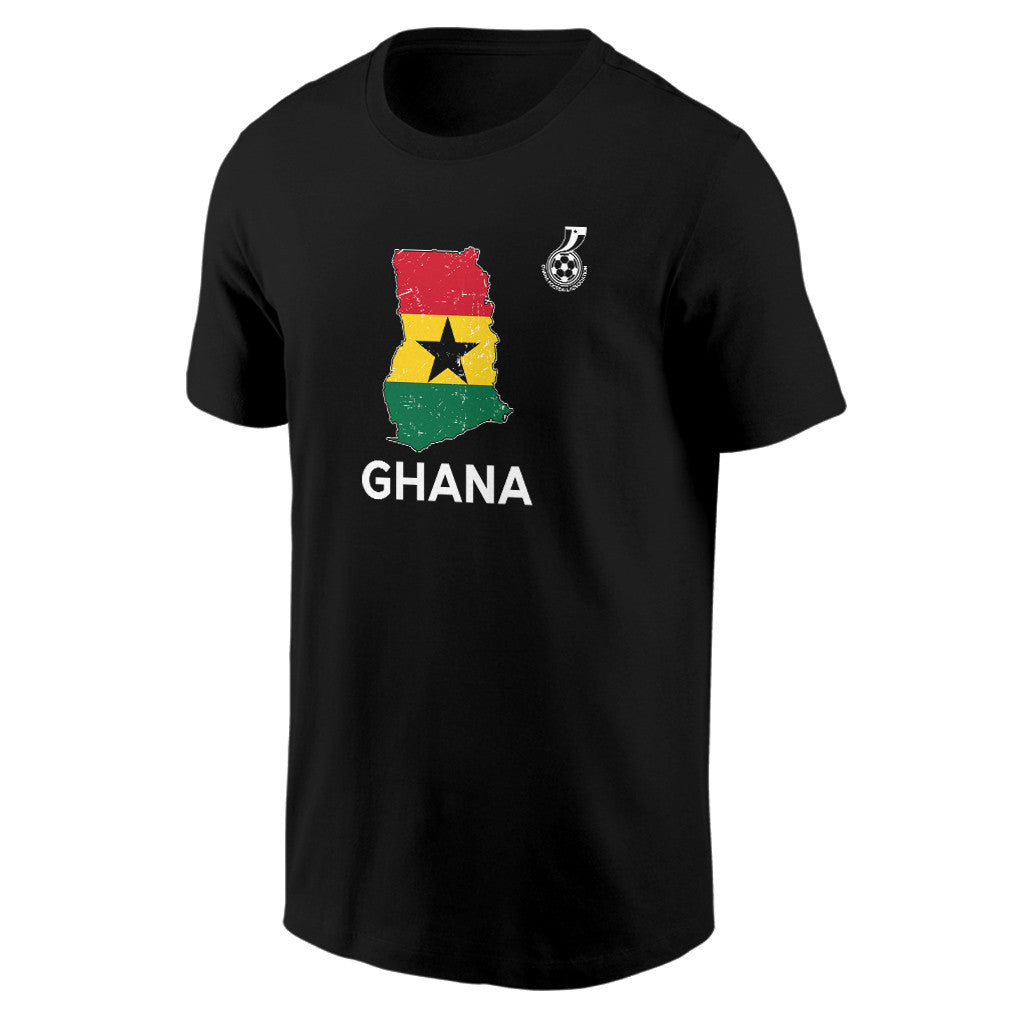 Ghana Soccer Pride World Cup 2026 T-shirt - Distressed Map Graphic
