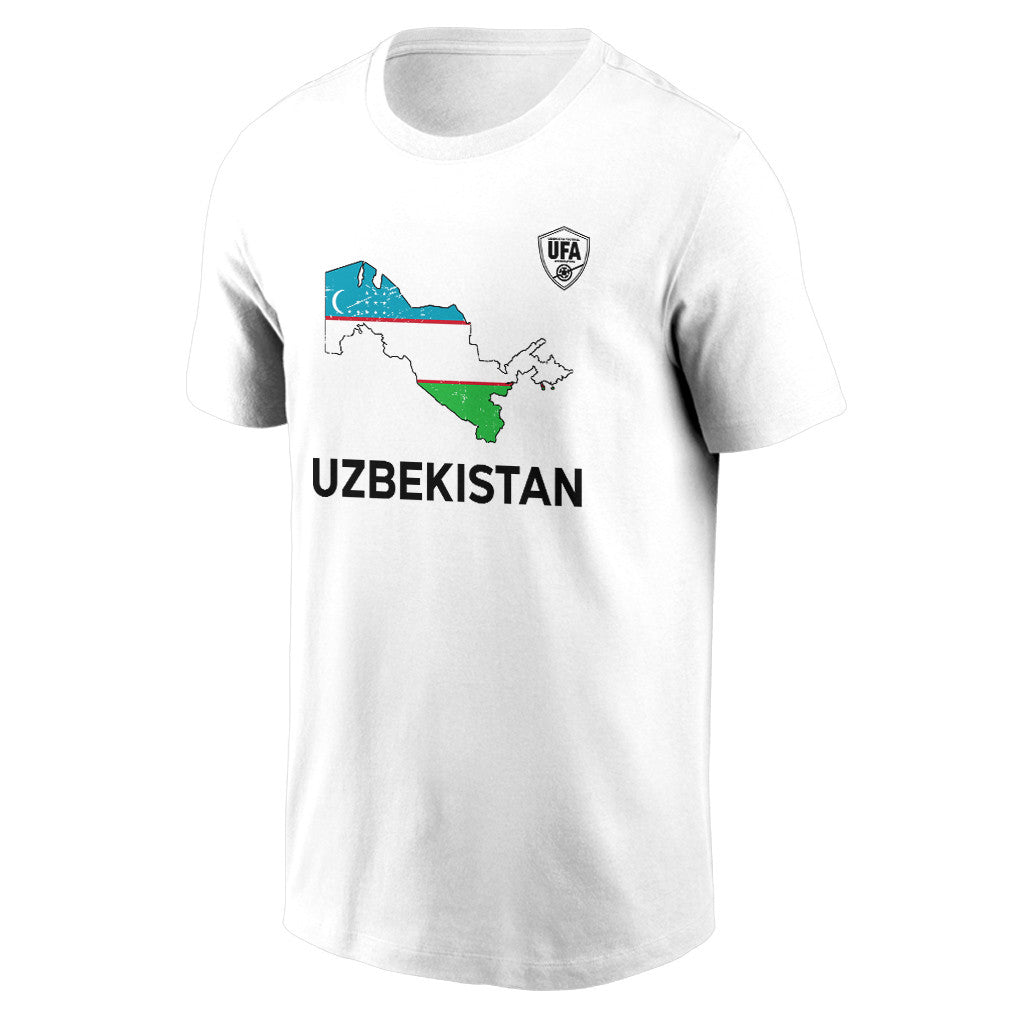 Uzbekistan Soccer Pride World Cup 2026 T-shirt - Distressed Map Graphic