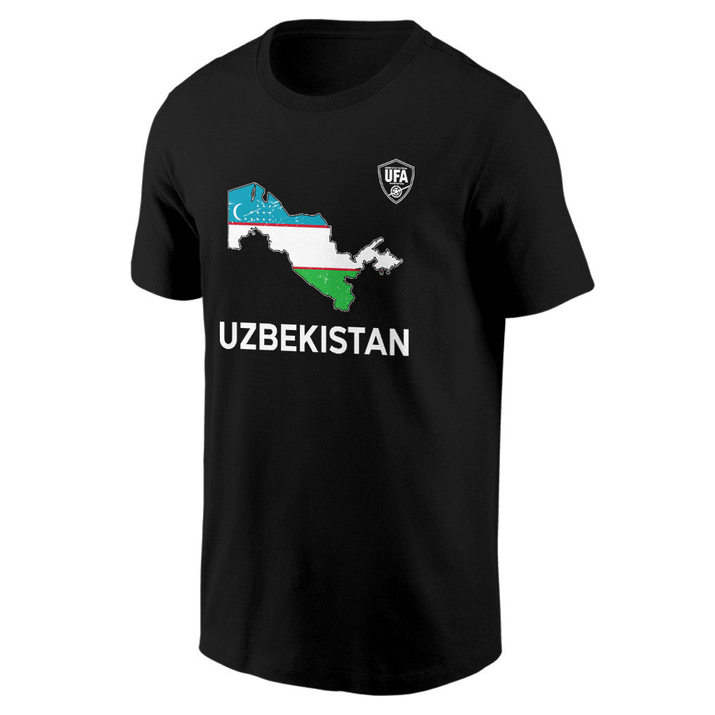 Uzbekistan Soccer Pride World Cup 2026 T-shirt - Distressed Map Graphic