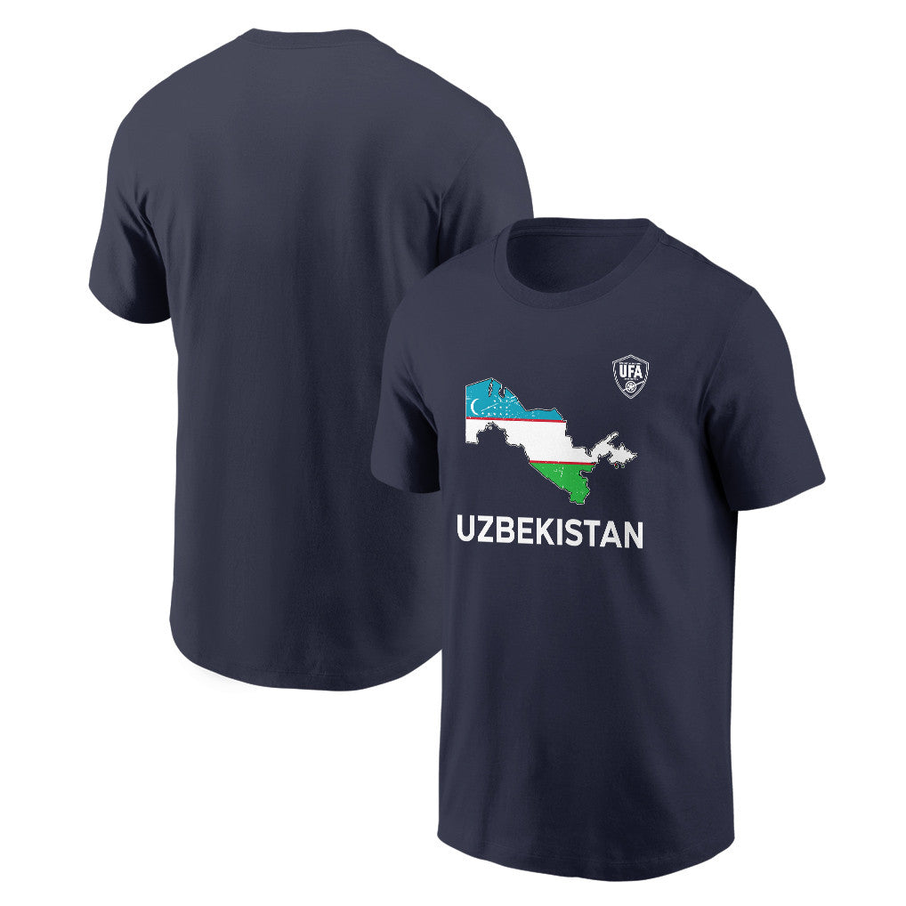 Uzbekistan Soccer Pride World Cup 2026 T-shirt - Distressed Map Graphic