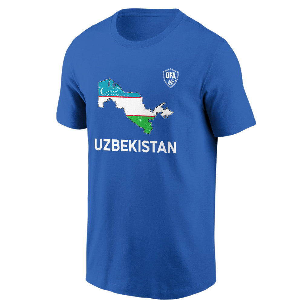 Uzbekistan Soccer Pride World Cup 2026 T-shirt - Distressed Map Graphic