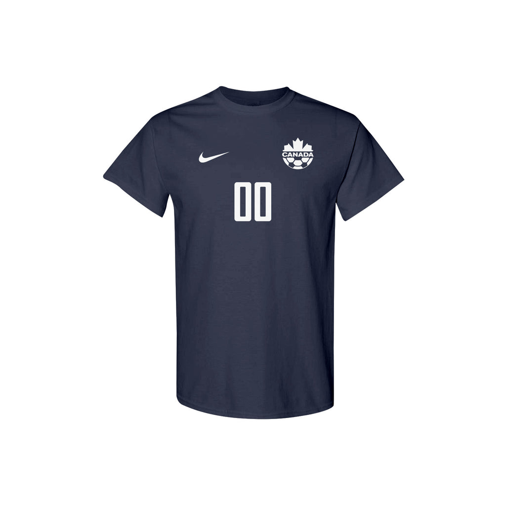 Canada Jersey Style Tee for World Cup 2026 - Personalized Soccer Fan T-Shirt