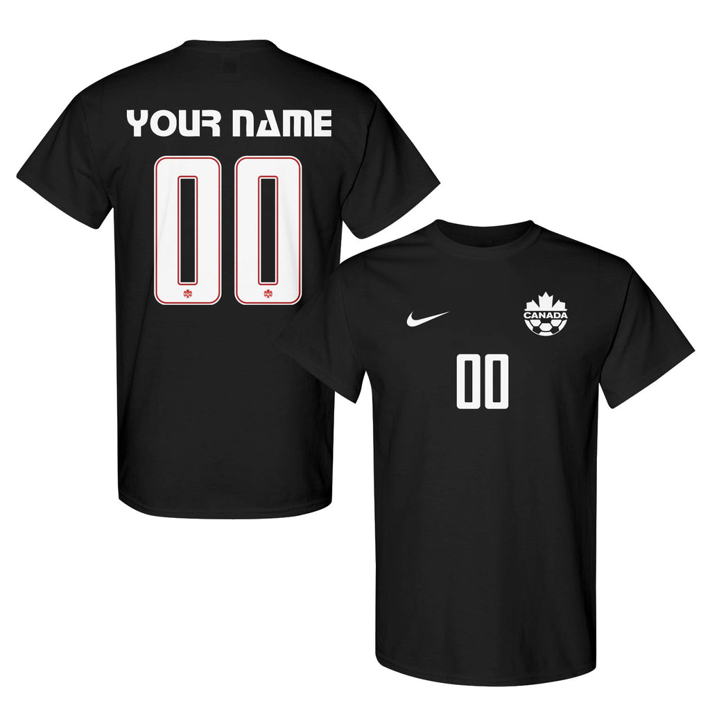 Canada Jersey Style Tee for World Cup 2026 - Personalized Soccer Fan T-Shirt