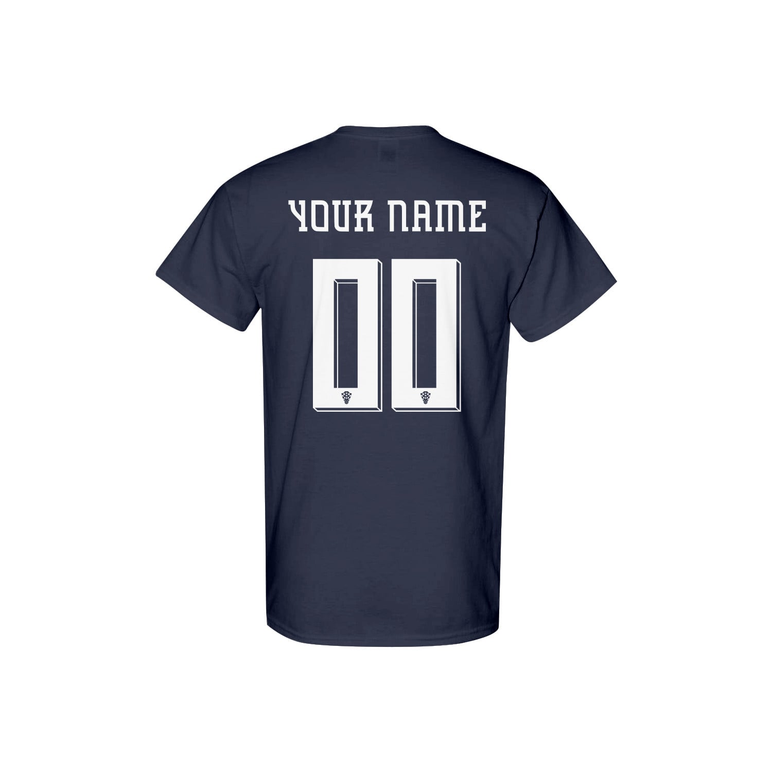 Croatia Jersey Style Tee for World Cup 2026 - Personalized Soccer Fan T-Shirt