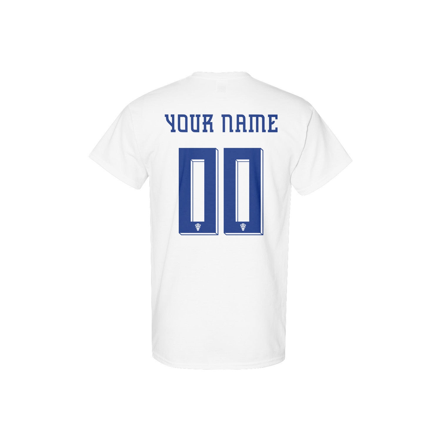 Croatia Jersey Style Tee for World Cup 2026 - Personalized Soccer Fan T-Shirt