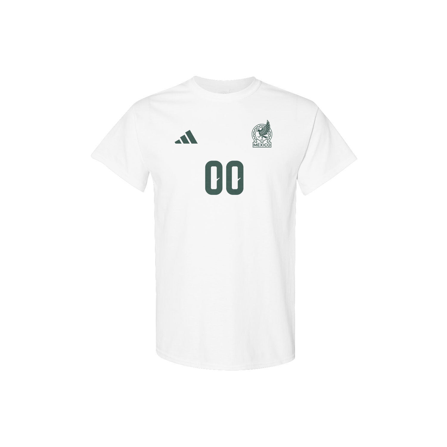 Mexico Jersey Style Tee for World Cup 2026 - Personalized Soccer Fan T-Shirt