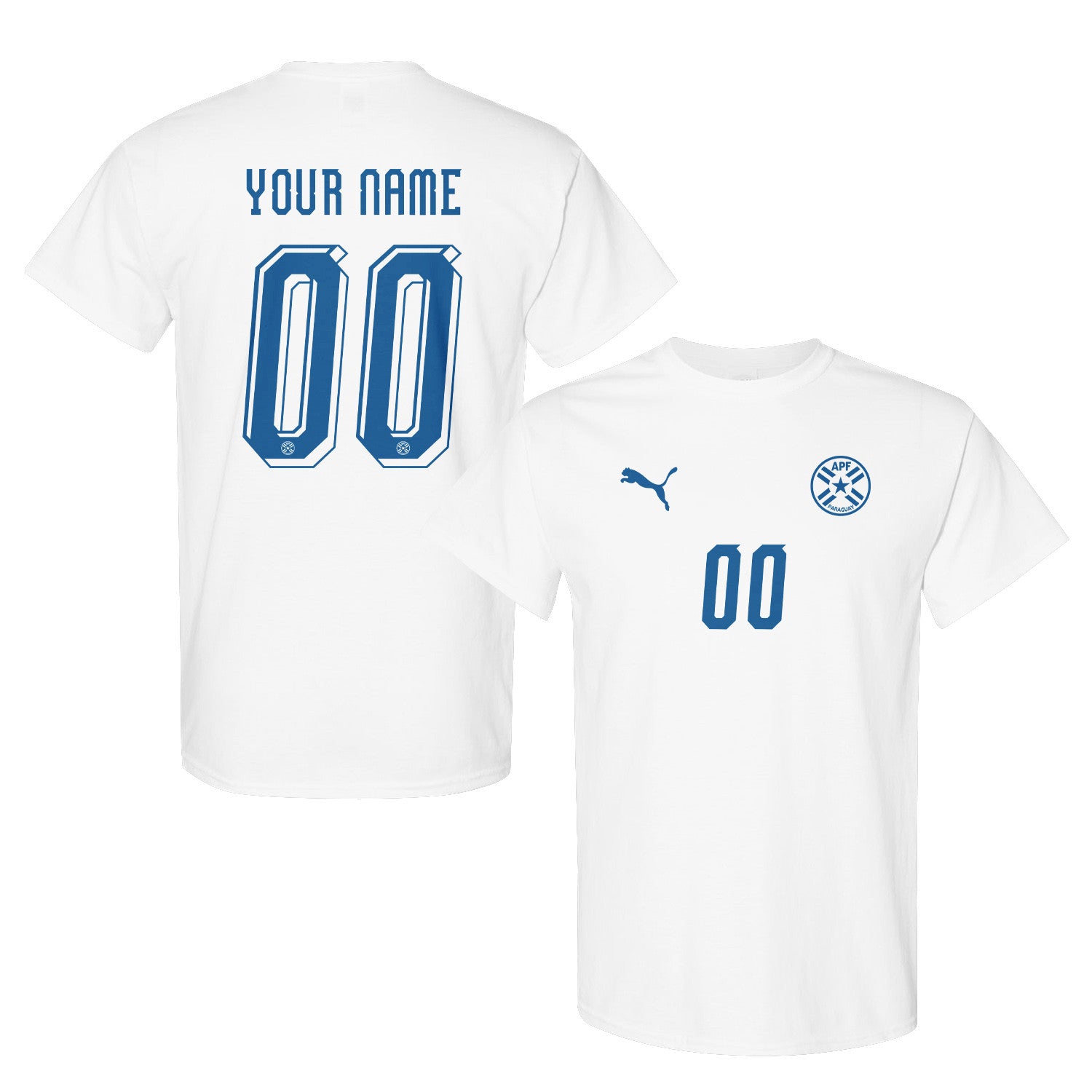 Paraguay Jersey Style Tee for World Cup 2026 - Personalized Soccer Fan T-Shirt