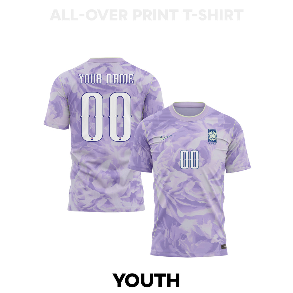South Korea 2026 Youth Away 3D T-shirt Fully Printed – Personalized – Purple