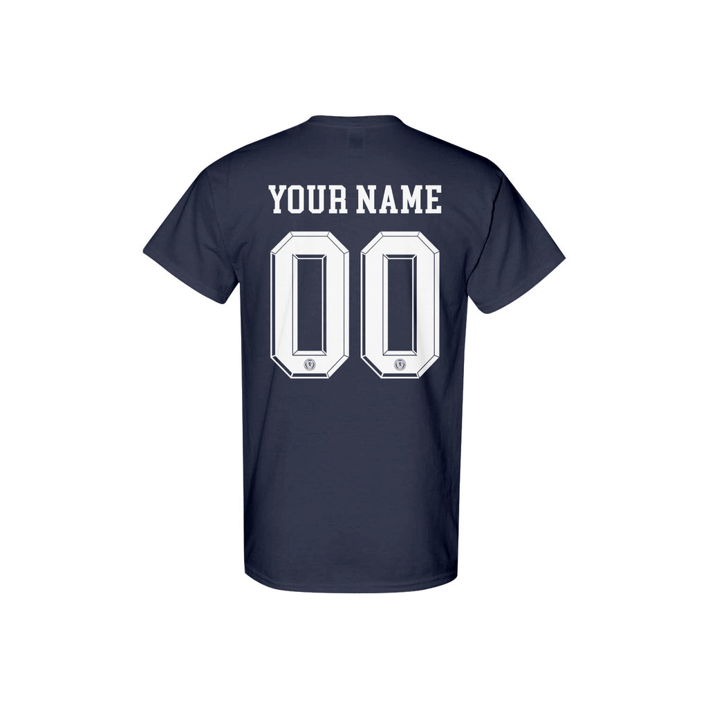 Scotland Jersey Style Tee for World Cup 2026 - Personalized Soccer Fan T-Shirt